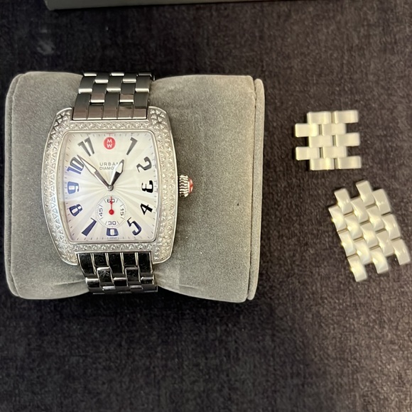 Michele Urban (Large) 1ct Diamond Watch. main image 9